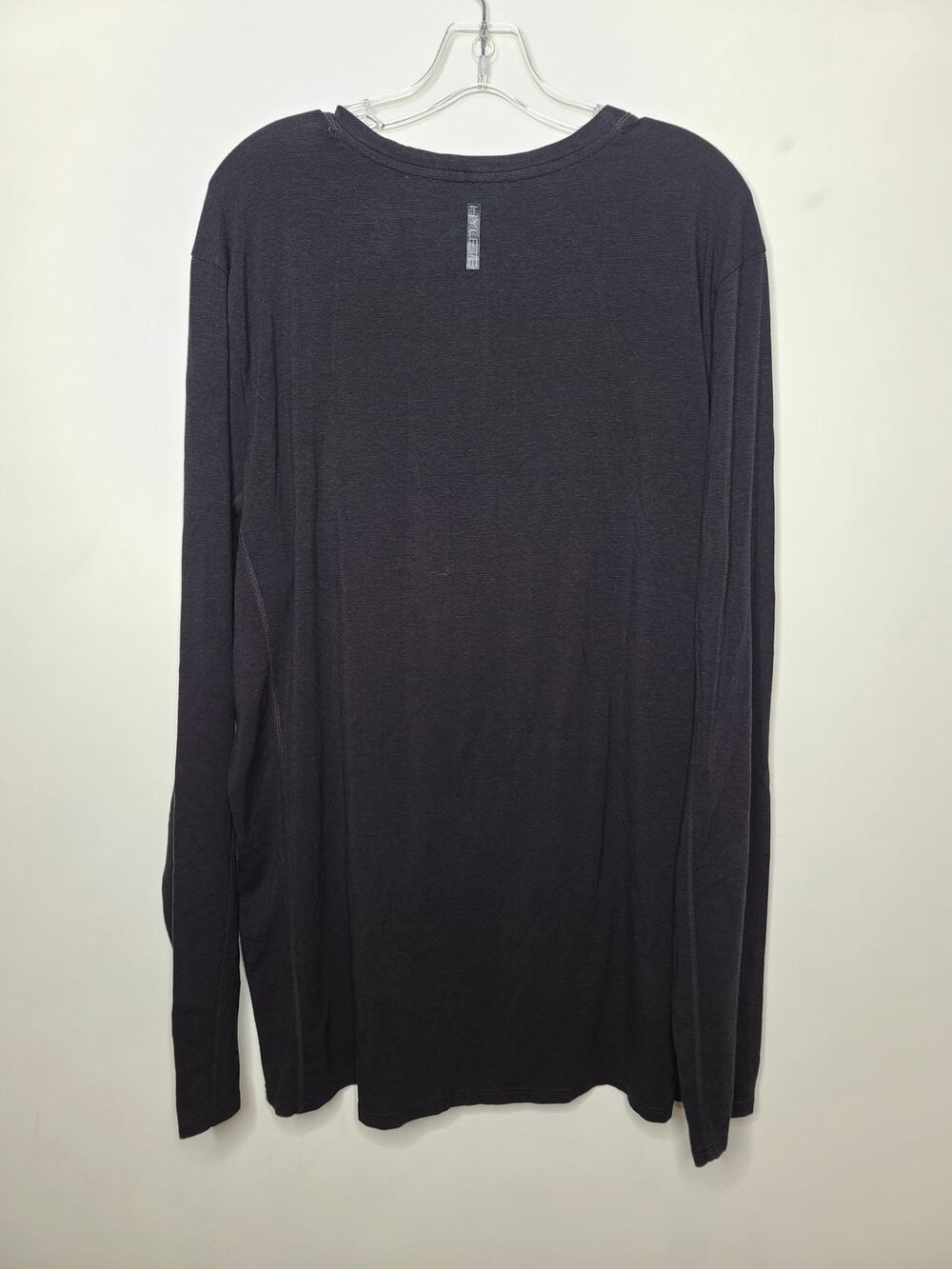 Hylete black grey long sleeve henley shirt - XXL / 2XL